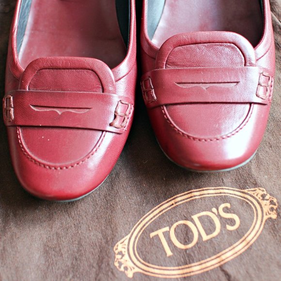 RED Leather PUMP Tods - Picture 7 of 11
